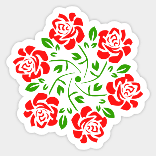 Rose Mandala Sticker